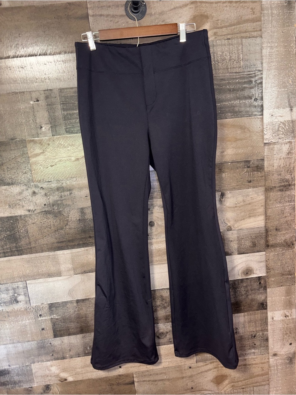 HALARA Flex Day Stretch High Waisted Flare Work Pants Black Flare L
